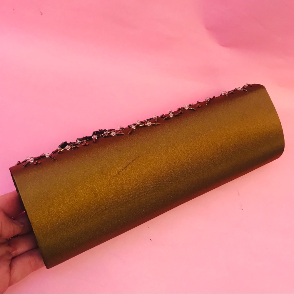 New vintage bronze satin purse/clutch - Picture 12 of 16